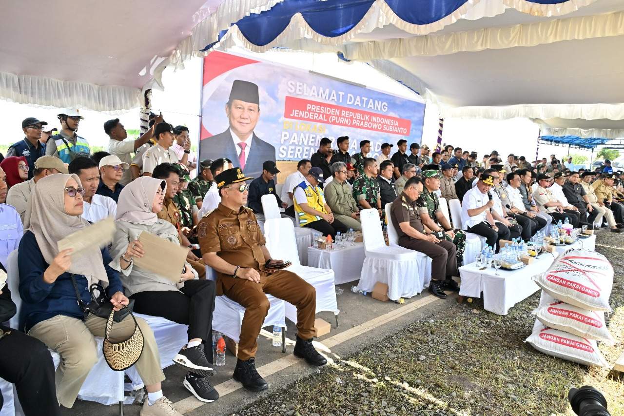 Kadis PMD Prov. Kalteng Hadiri Acara Panen Raya Padi di Desa Pantik, Kabupaten Pulang Pisau