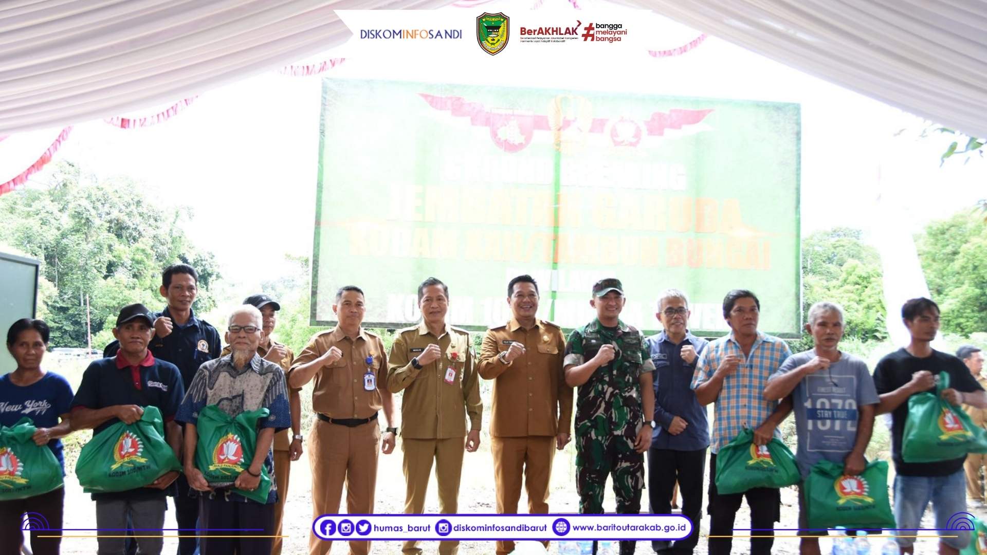Percepat Konektivitas Desa, Ground Breaking Jembatan Perintis Garuda Desa Liang Buah Dilaksanakan
