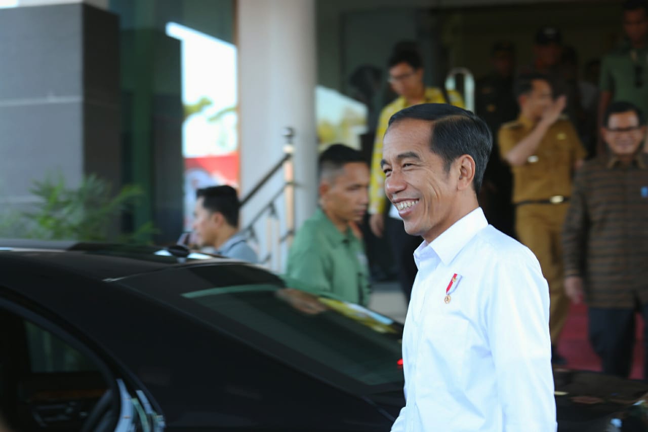 Presiden Jokowi Tiba di Kalimantan Tengah