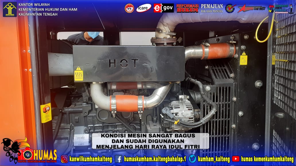 Jelang Hari Raya Idul Fitri Petugas Lapas Kasongan Lakukan Pemeliharaan BMN