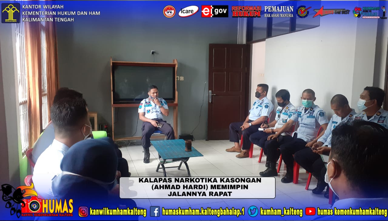 Siapkan Hal Baru, Lapas Narkotika Kasongan Laksanakan Rapat Pelaksanaan Pengamanan Hari Raya Idul Fitri