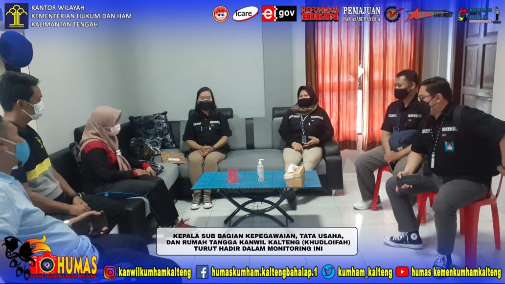 Monitoring Kepegawaian Kanwil Kalteng ke Lapas Narkotika Kasongan