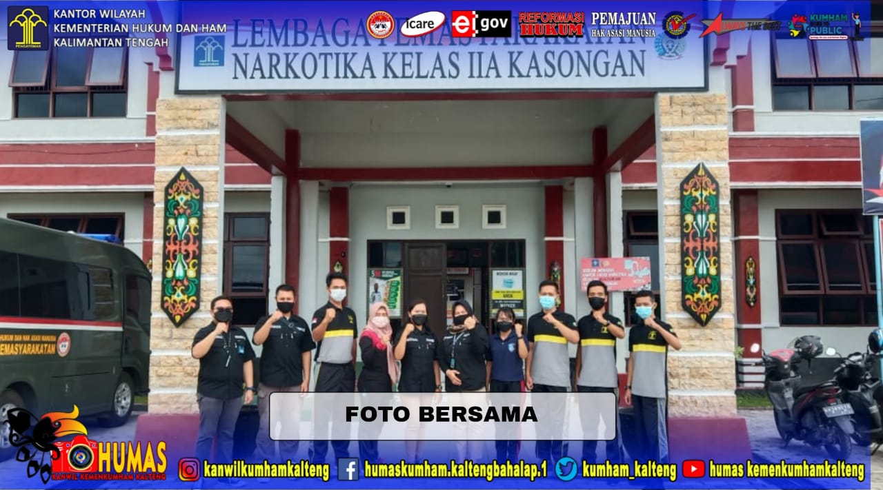 Monitoring Kepegawaian Kanwil Kalteng ke Lapas Narkotika Kasongan