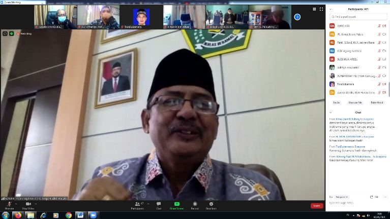 Kemenag Kalteng Gelar Rakor Bersama Dua Stafsus Menag