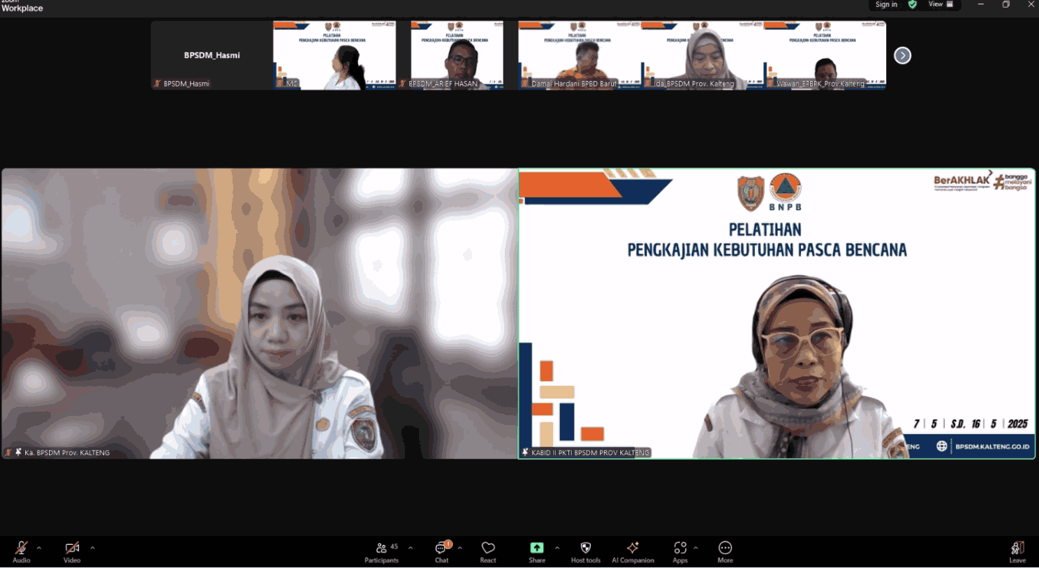 Wujudkan Daerah Tangguh Bencana, Pemprov Kalteng Dorong Peningkatan SDM Lewat JITUPASNA
