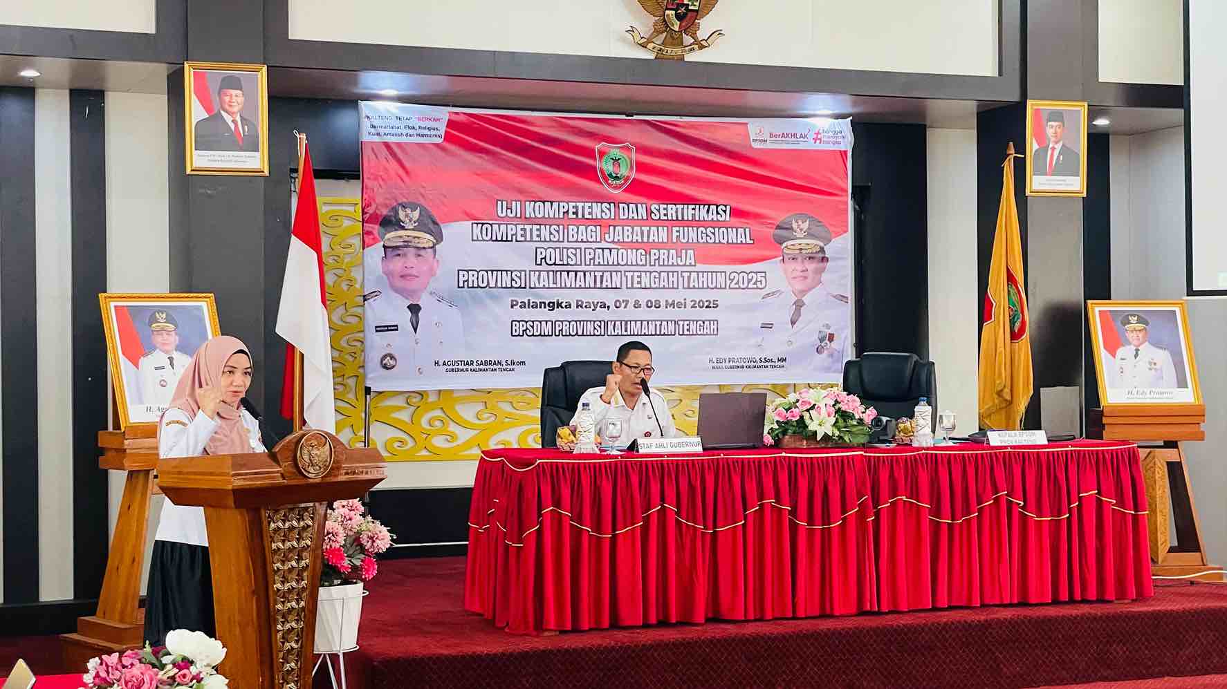 Pemprov Kalteng Melalui BPSDM Gelar Uji Kompetensi Satpol PP, Wujudkan Aparatur Profesional, Tangguh, dan Berintegritas