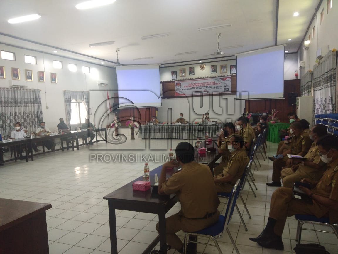 KPU Kabupaten Gunung Mas Gelar Rapat Koordinasi Persiapan Pemuktahiran Data Pemilih Pada Pilkada 2020