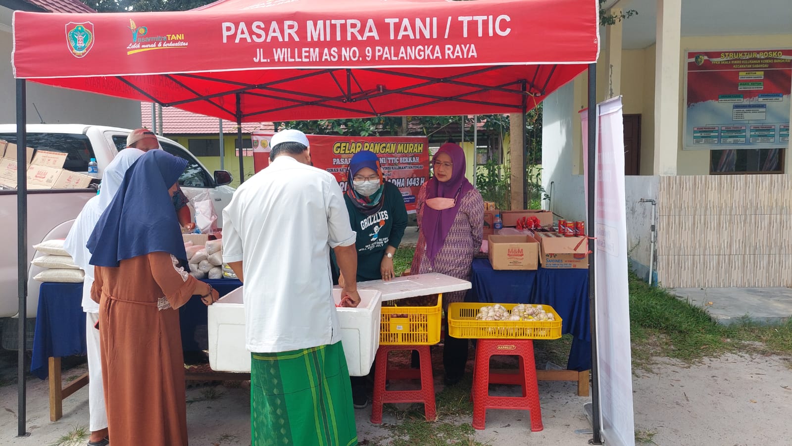 Dinas Ketahanan Pangan Prov. Kalteng Adakan Gelar Pangan Murah di Dua Kelurahan Kota Palangka Raya