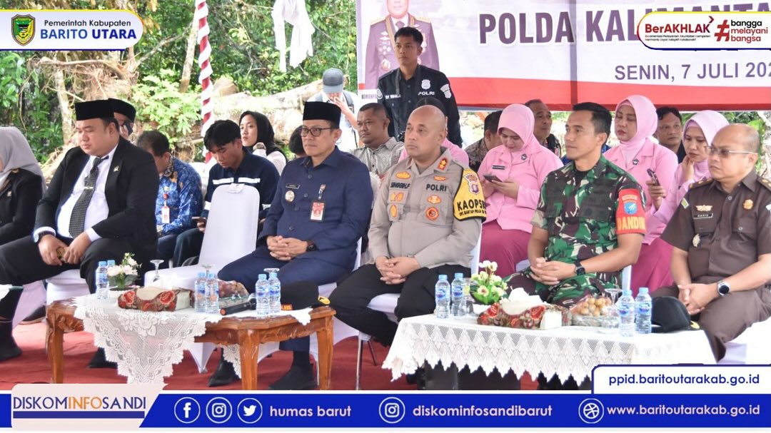 Pj. Bupati Barito Utara Ikuti Zoom Meeting Ground Breaking Pembangunan SPPG Polres Barito Utara