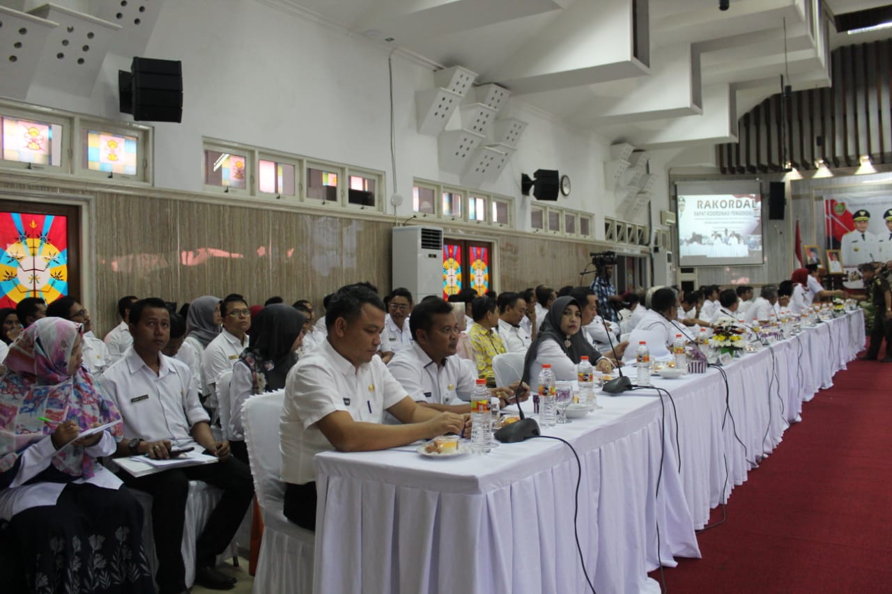 Sekda Kalteng Hadiri Rakordal Program-Program Pembangunan Triwulan II Tahun 2019