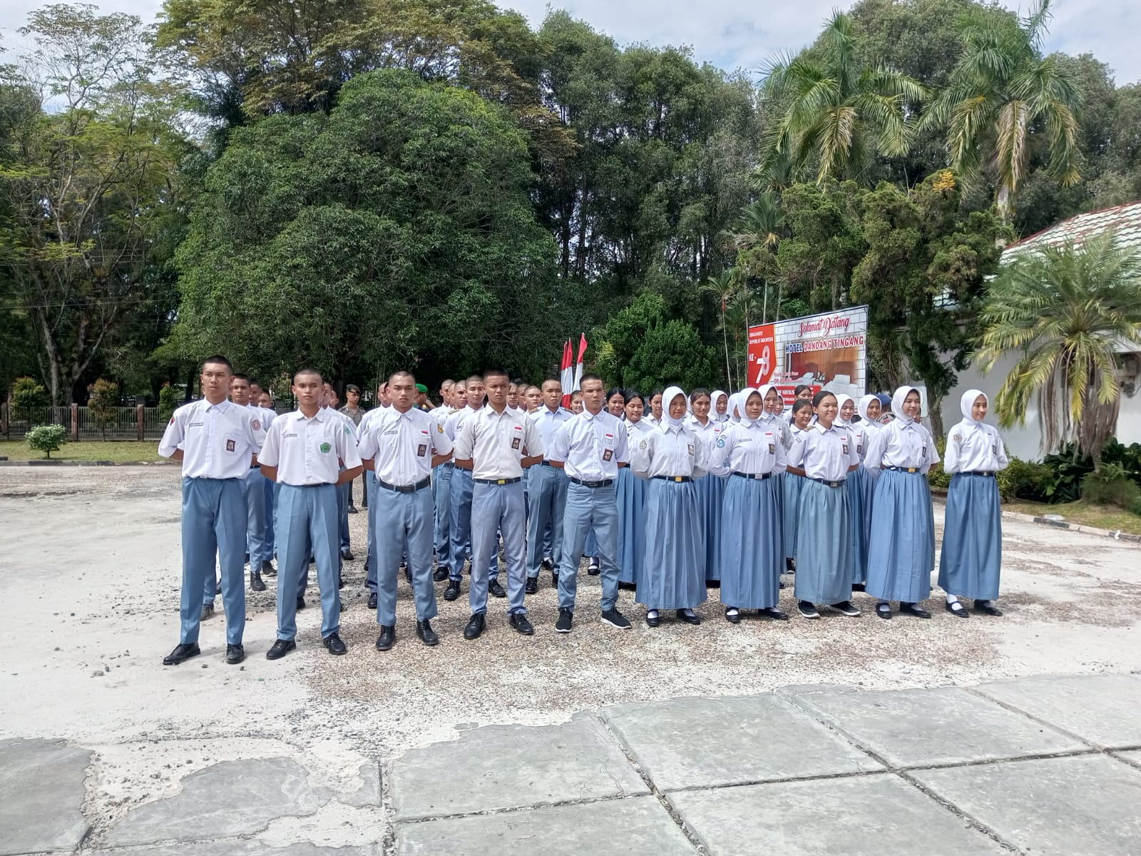 Prosesi Tantingan Menandai Dimulainya Pemusatan Diklat Paskibraka Tingkat Provinsi Kalimantan Tengah Tahun 2023