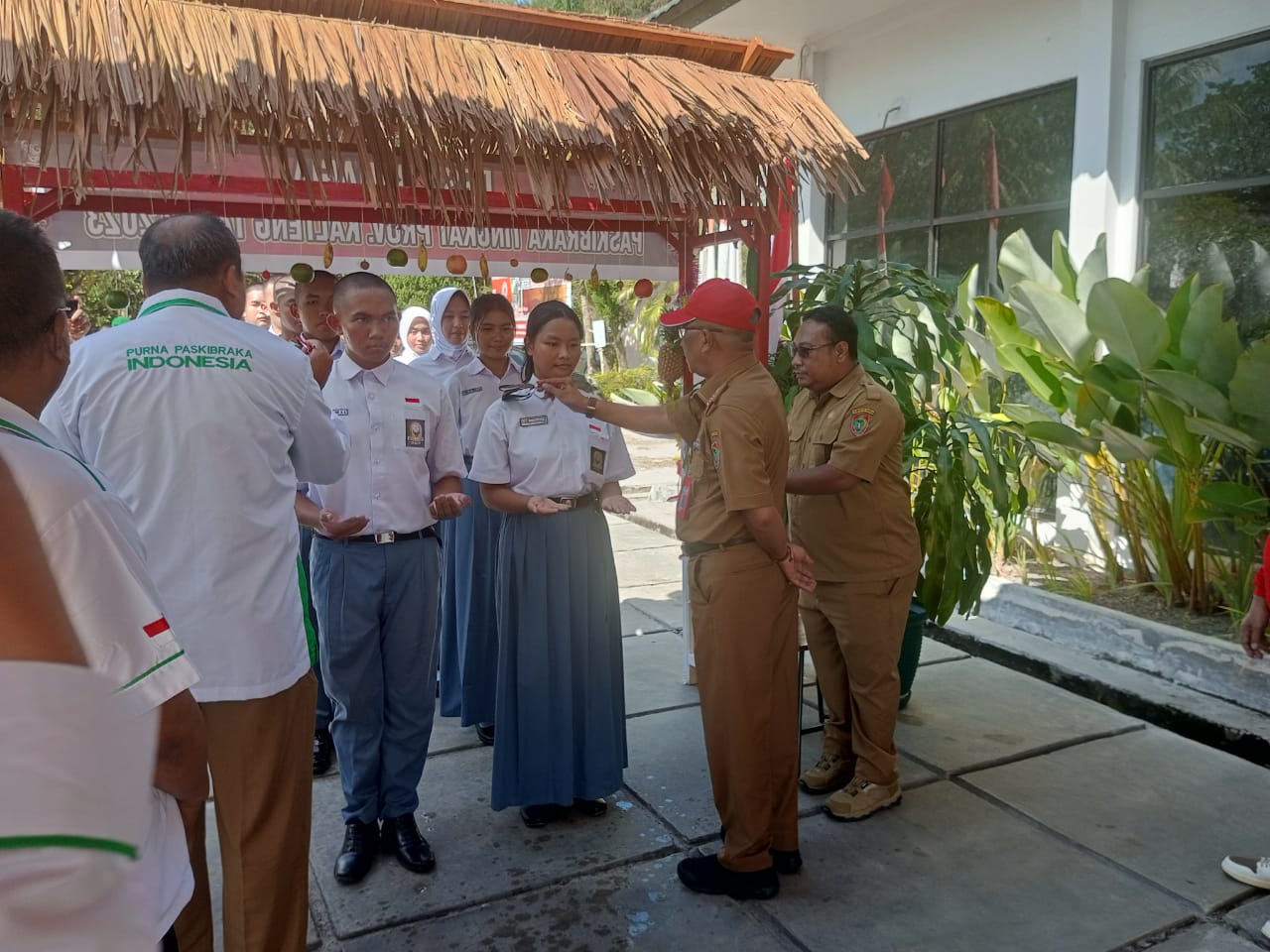 Prosesi Tantingan Menandai Dimulainya Pemusatan Diklat Paskibraka Tingkat Provinsi Kalimantan Tengah Tahun 2023