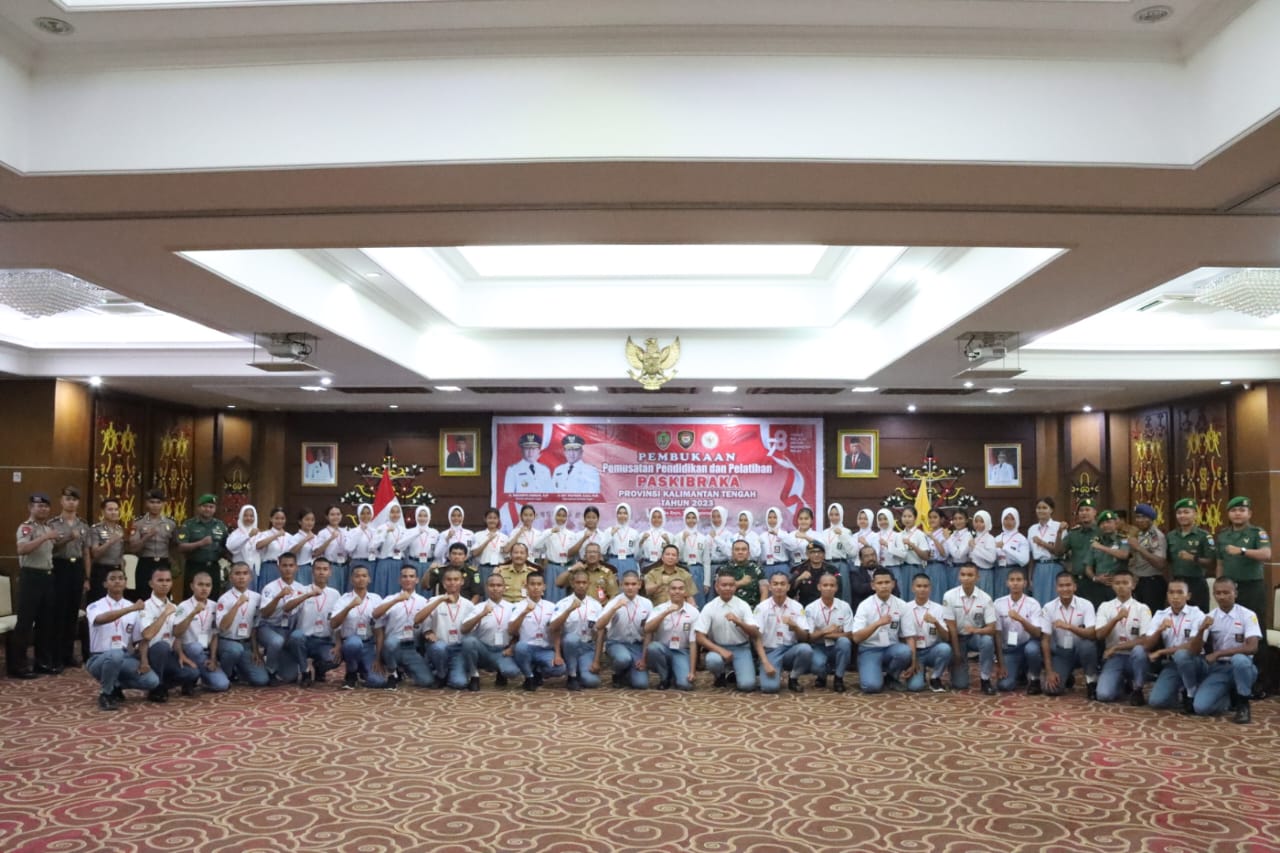 Sahli Bidang KSDM Suhaemi, Resmi Buka Pemusatan Diklat Paskibraka Prov. Kalteng Tahun 2023