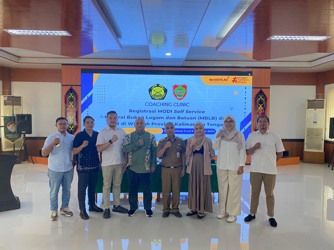 Dinas ESDM Laksanakan Coaching Clinic Registrasi MODI Self Service IUP dan SIPB