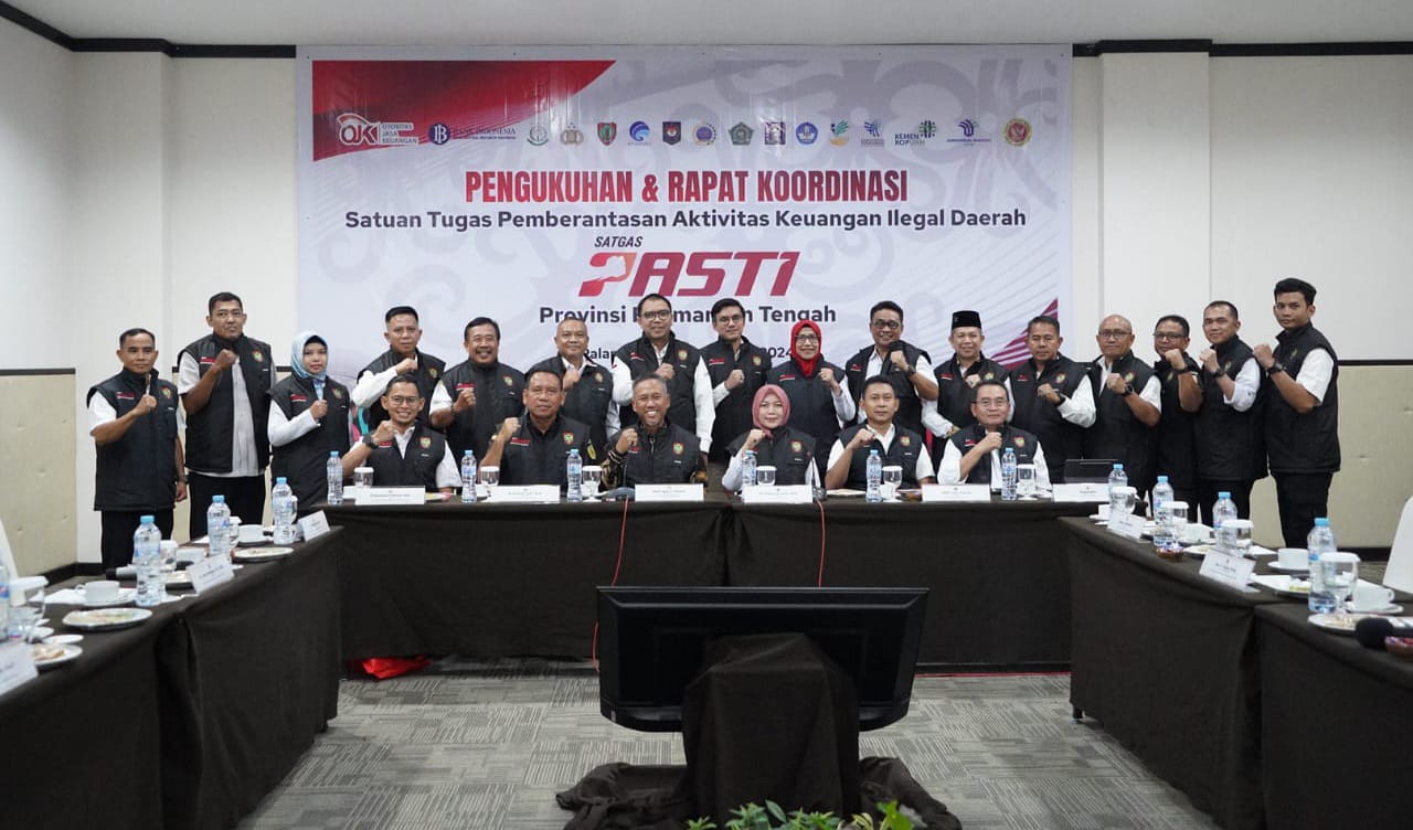 Dengan Pengukuhan Satgas PASTI Daerah Prov. Kalteng, Diharapkan Perkuat Upaya Berantas Aktivitas Keuangan Ilegal