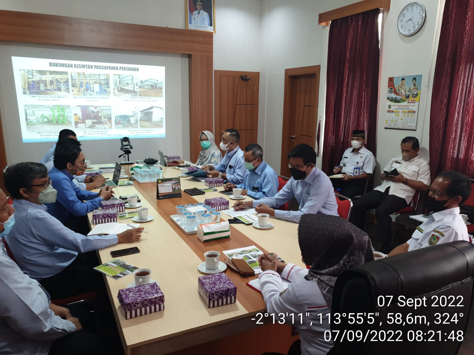 Kadis TPHP Prov. Kalteng Sambut Kunker Tim Kebijakan Fiskal Kemenkeu dalam rangka Kajian Program Food Estate di Kalteng
