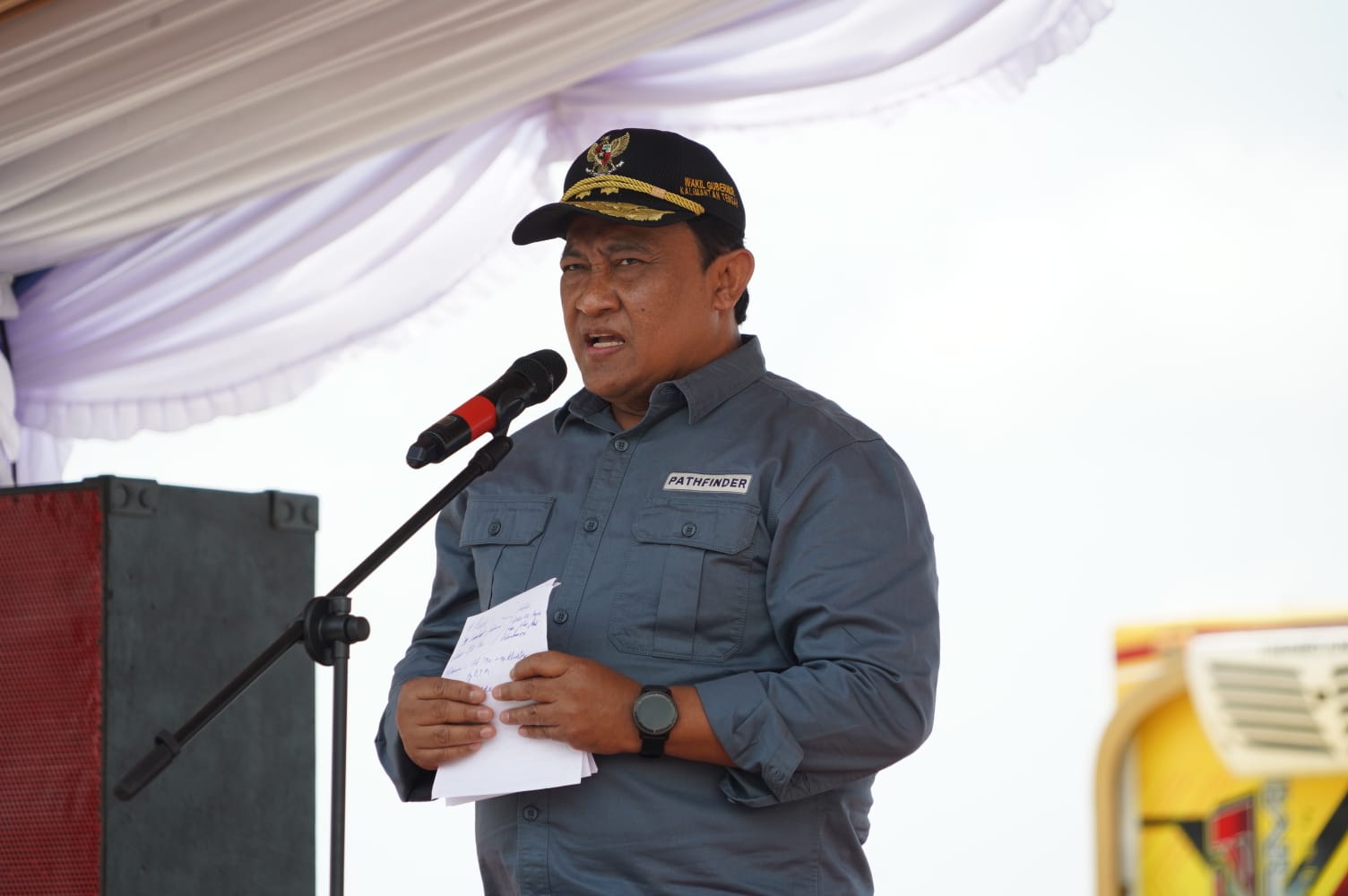 Wakil Gubernur Kalteng H. Edy Pratowo Lakukan Panen Perdana Udang Vaname di Kawasan Tambak Udang/Shrimp Estate BERKAH