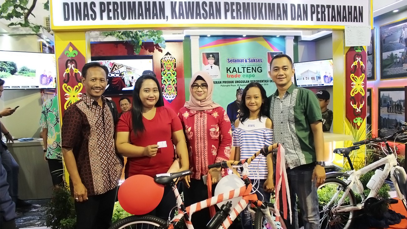 Tampilkan Dokumentasi Program Kegiatan TA 2018, DISPERKIMTAN Provinsi Kalteng Ikut Ramaikan Kalteng Trade Expo 2018