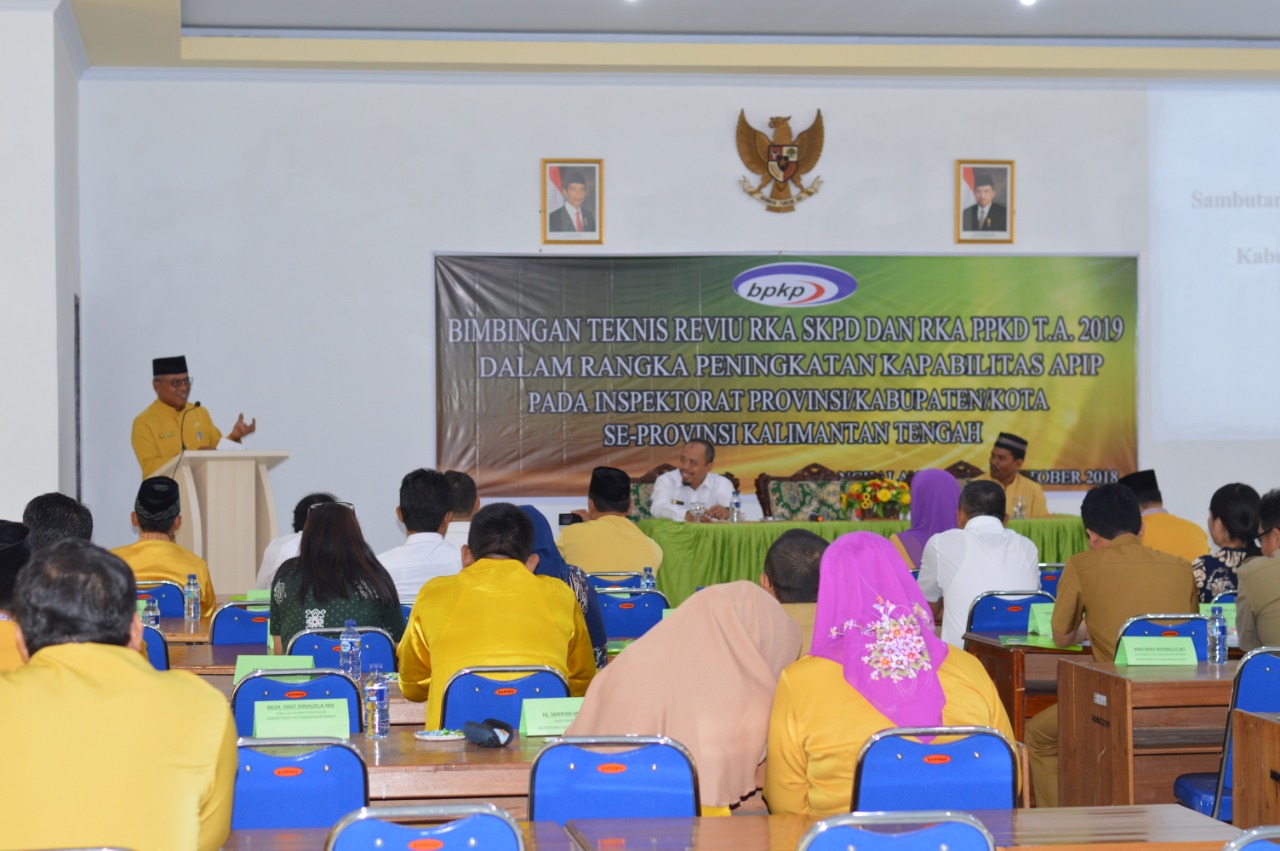 Inspektorat Kobar Tuan Rumah Bimtek Reviu RKA Se-Kalteng