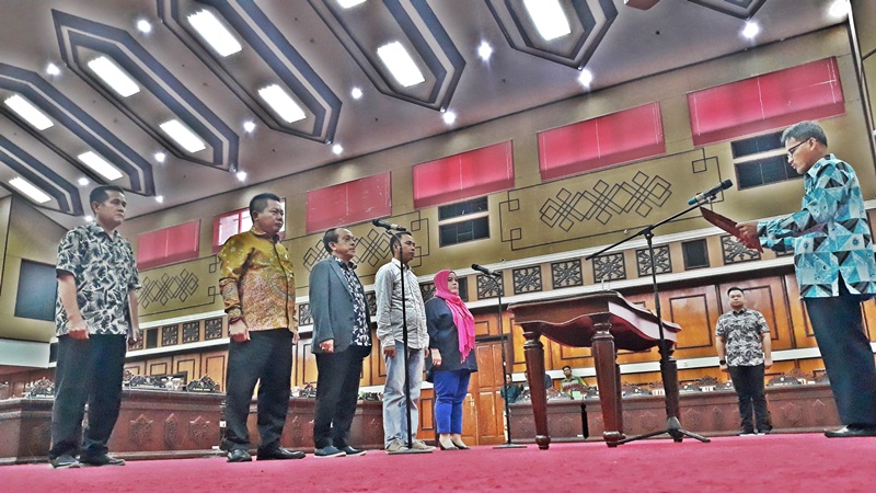 Hari Ini, 4 Pimpinan Defenitif DPRD Dilantik