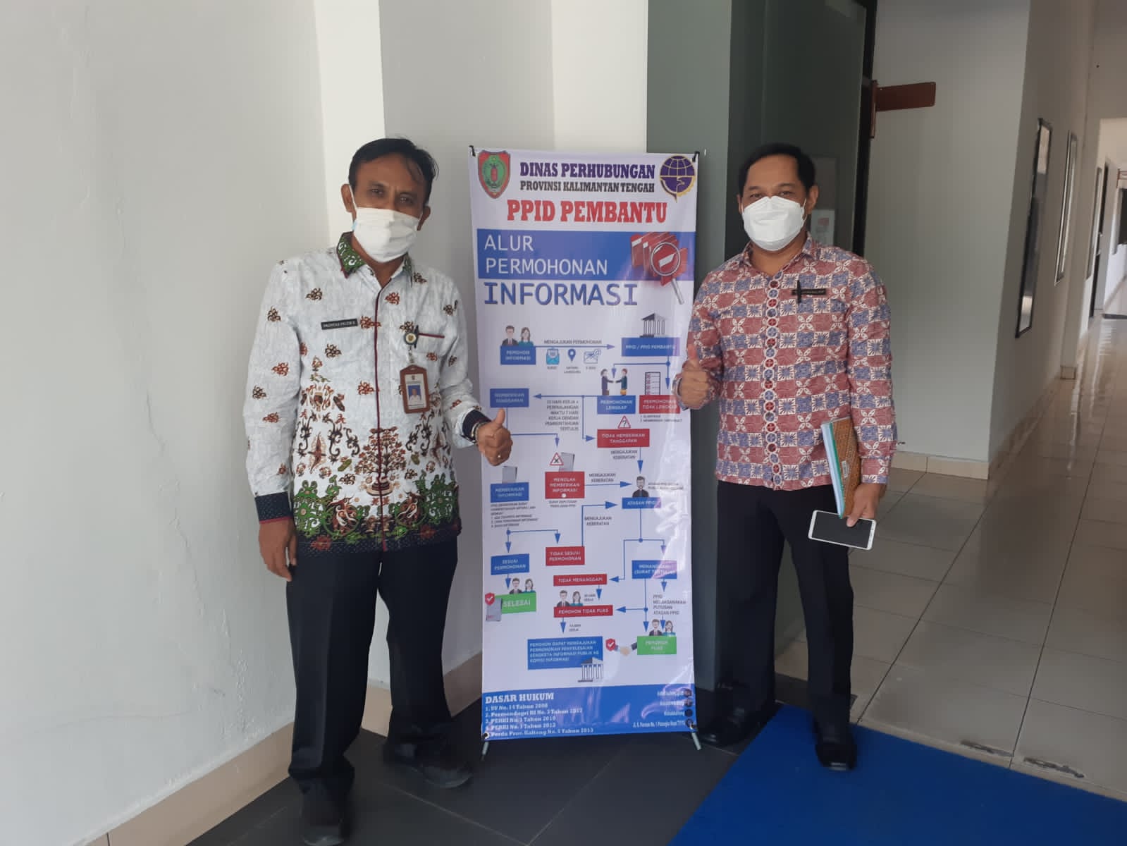Visitasi Pemeringkatan Keterbukaan Informasi Badan Publik, Ketua Komisi Informasi Kunjungi Dishub Kalteng