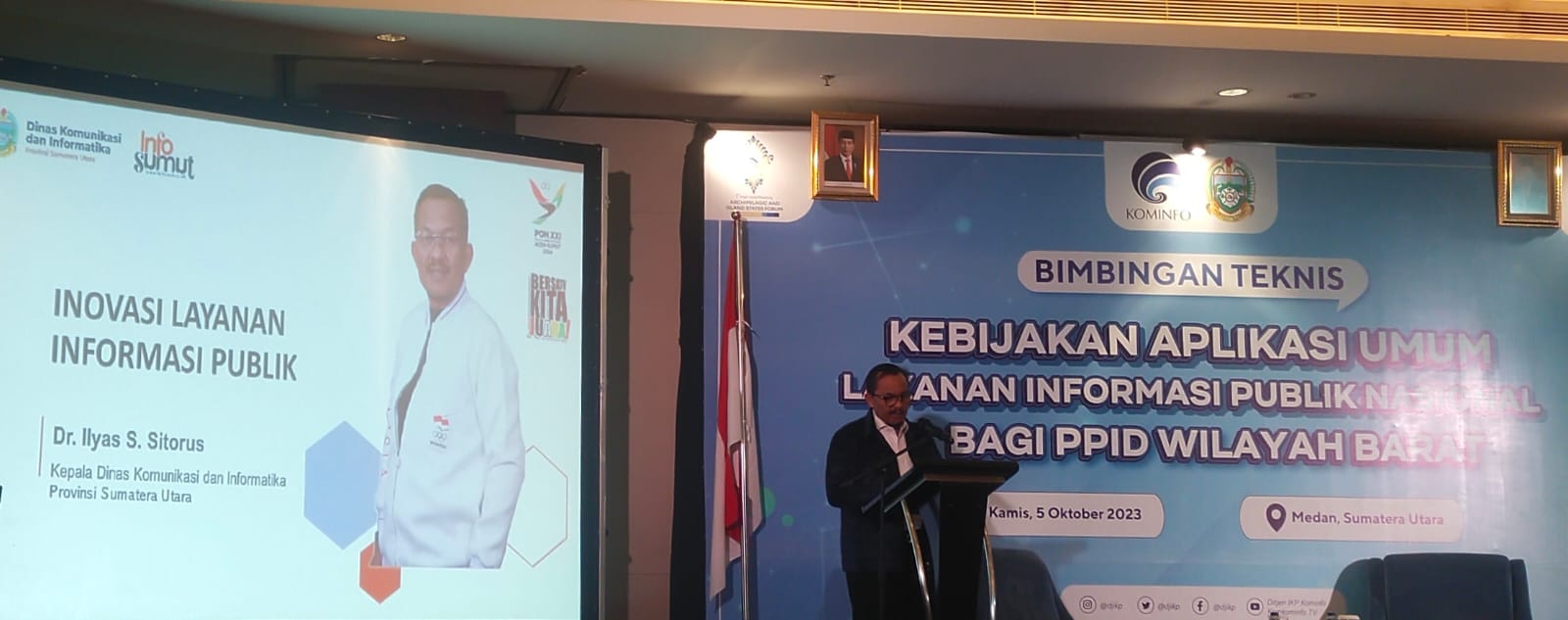 Diskominfosantik Kalteng Hadiri Bimtek Kebijakan Aplikasi Umum Layanan Informasi Publik Nasional Bagi PPID Wilayah Barat