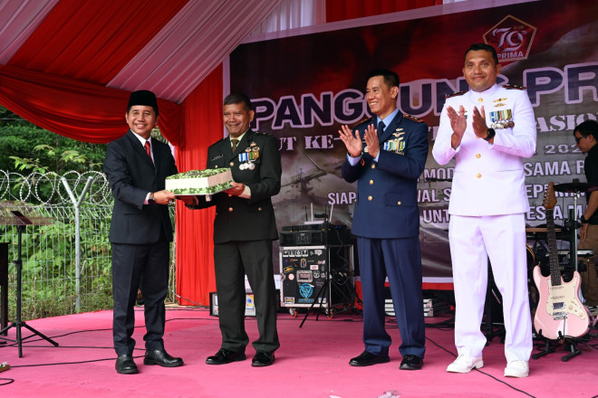 Bentuk Penguatan Sinergitas, Upacara HUT ke-79 TNI di Kobar Diikuti 3 Matra, Polri dan Satpol PP