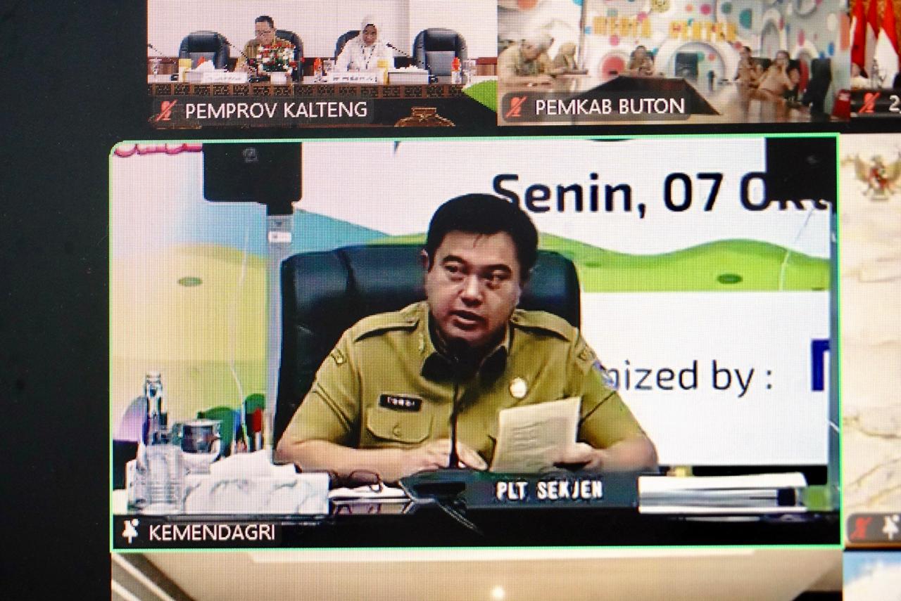 Sahli Gubernur Yuas Elko Hadiri Rakor Pengendalian Inflasi Minggu Pertama Oktober 2024 Secara Virtual