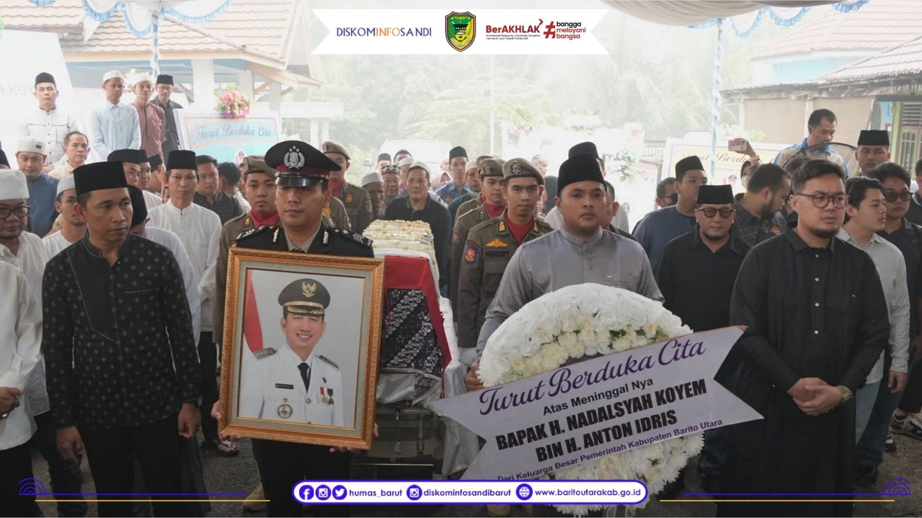 Prosesi Pemberangkatan Jenazah Almarhum H. Nadalsyah Berlangsung Khidmat