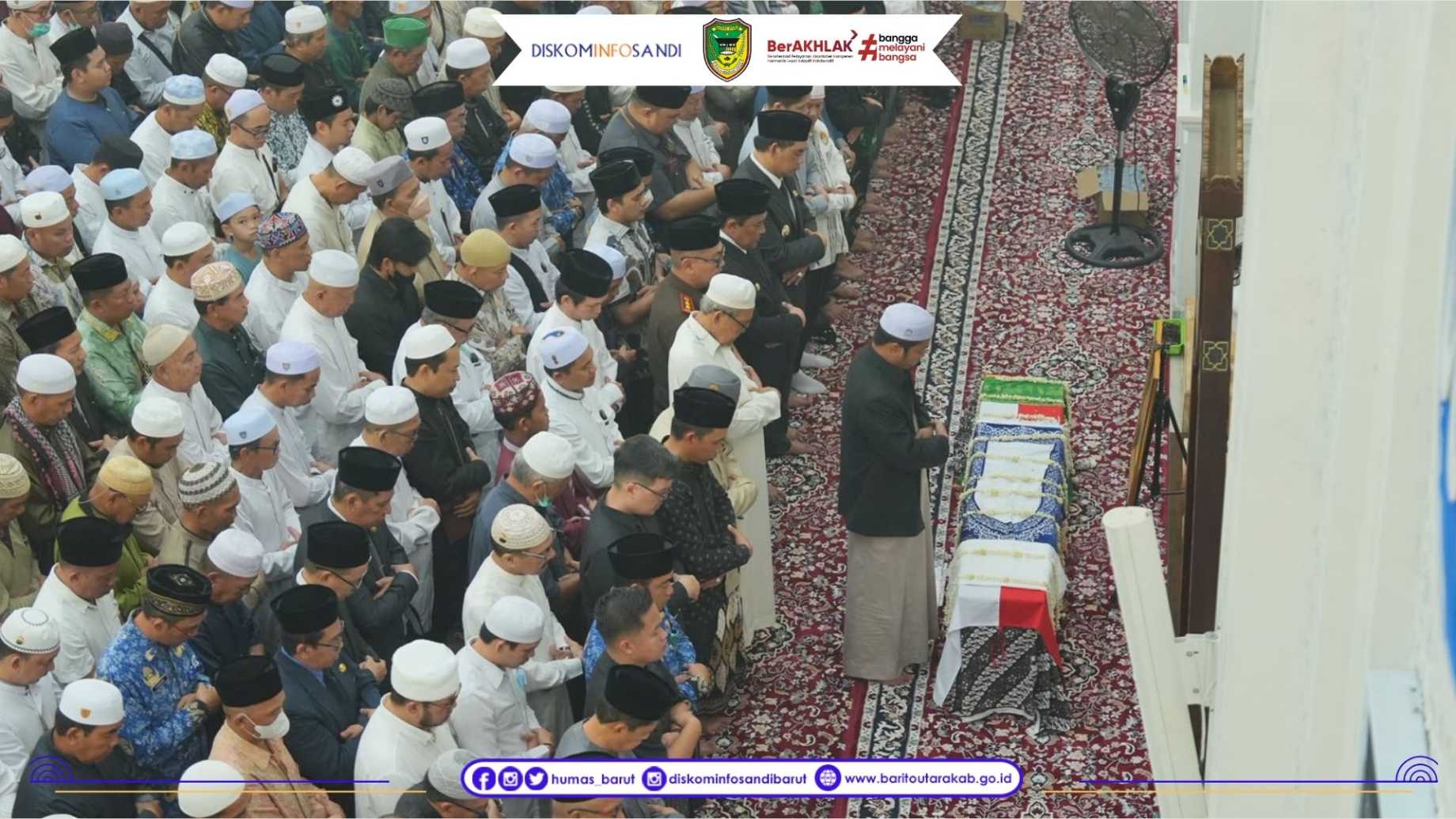 Penghormatan Terakhir untuk H. Nadalsyah, Wagub Kalteng dan Bupati Barito Utara Ajak Warga Teruskan Semangat Pembangunan