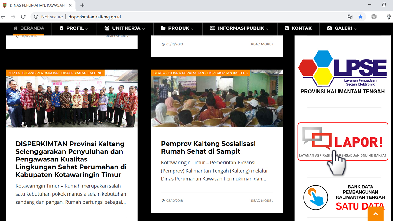 Ikuti Pelatihan Aplikasi SP4N-LAPOR!, DISPERKIMTAN Provinsi Kalteng Siap Tanggapi Aspirasi dan Pengaduan Masyarakat Secara Online