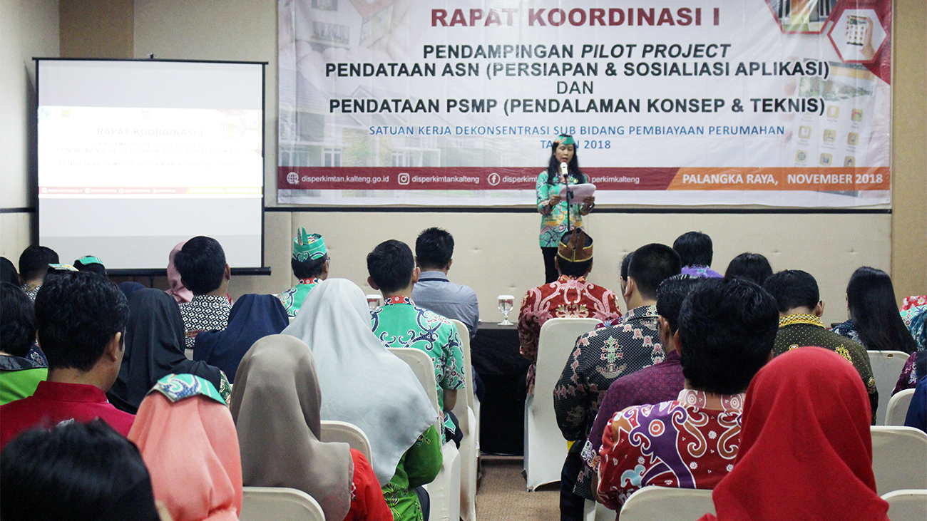 DISPERKIMTAN Provinsi Kalteng Gelar Rapat Koordinasi I, Pendampingan Pilot Project Pendataan Kebutuhan Rumah ASN dan Pendataan PSMP