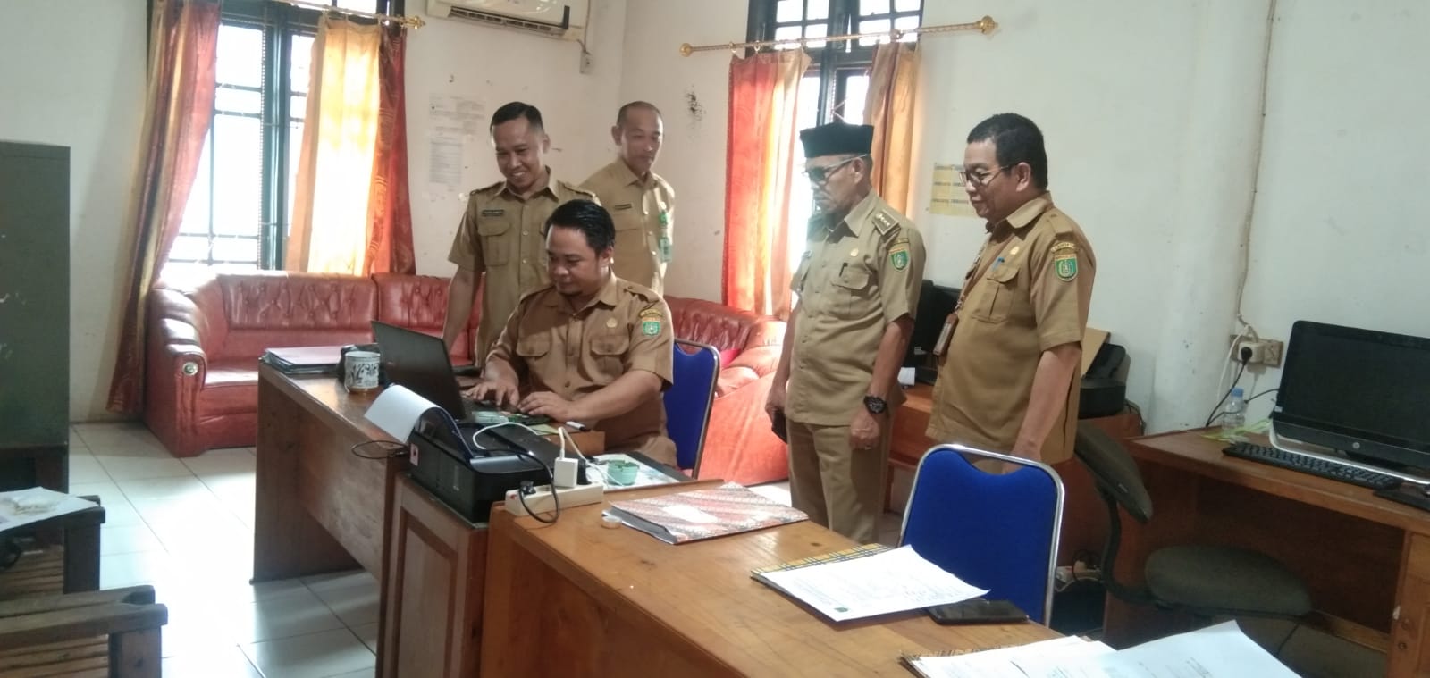Diskominfo Barsel Lakukan Koordinasi Pembentukan PPID Pembantu di Kecamatan Karau Kuala