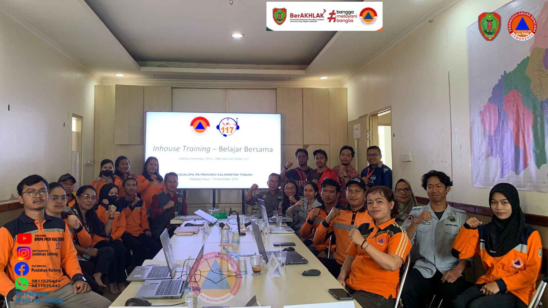 Tingkatkan Kapasitas, Tim Data Pusdalops PB Ikuti Pelatihan Aplikasi Simampu, OMNI, dan CRM
