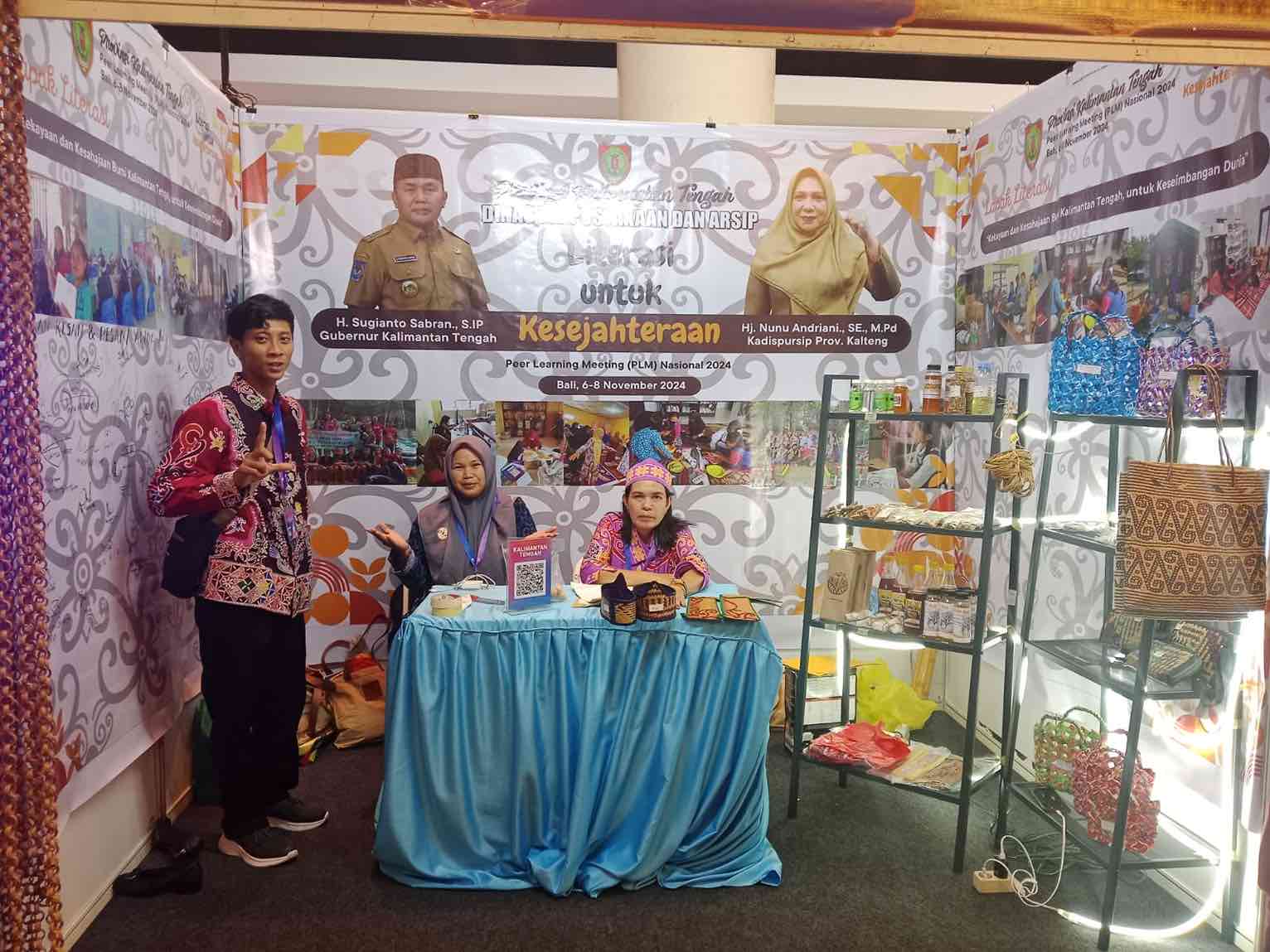Dispursip Kalteng Berpartisipasi dalam Expo Pertemuan Sebaya Tingkat Nasional Tahun 2024 di Bali