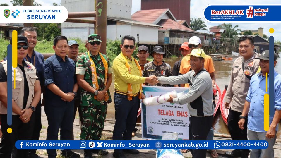 Tingkatkan Kesejahteraan Nelayan, Bupati Seruyan Serahkan Bantuan Hibah Sarana Perikanan Tangkap