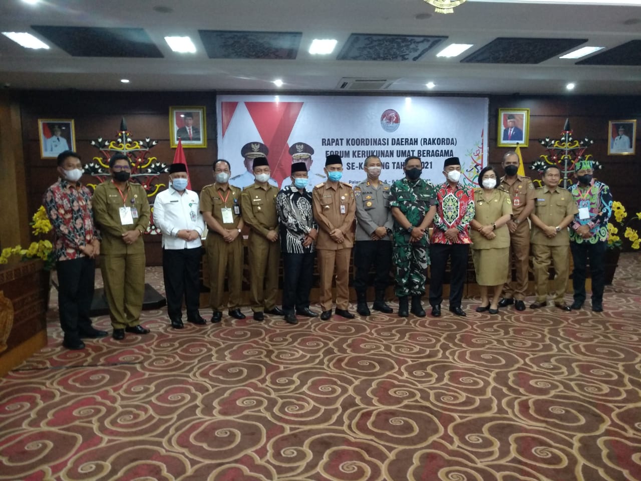 Sekda Katingan Ikuti Rakorda FKUB se-Kalteng Tahun 2021
