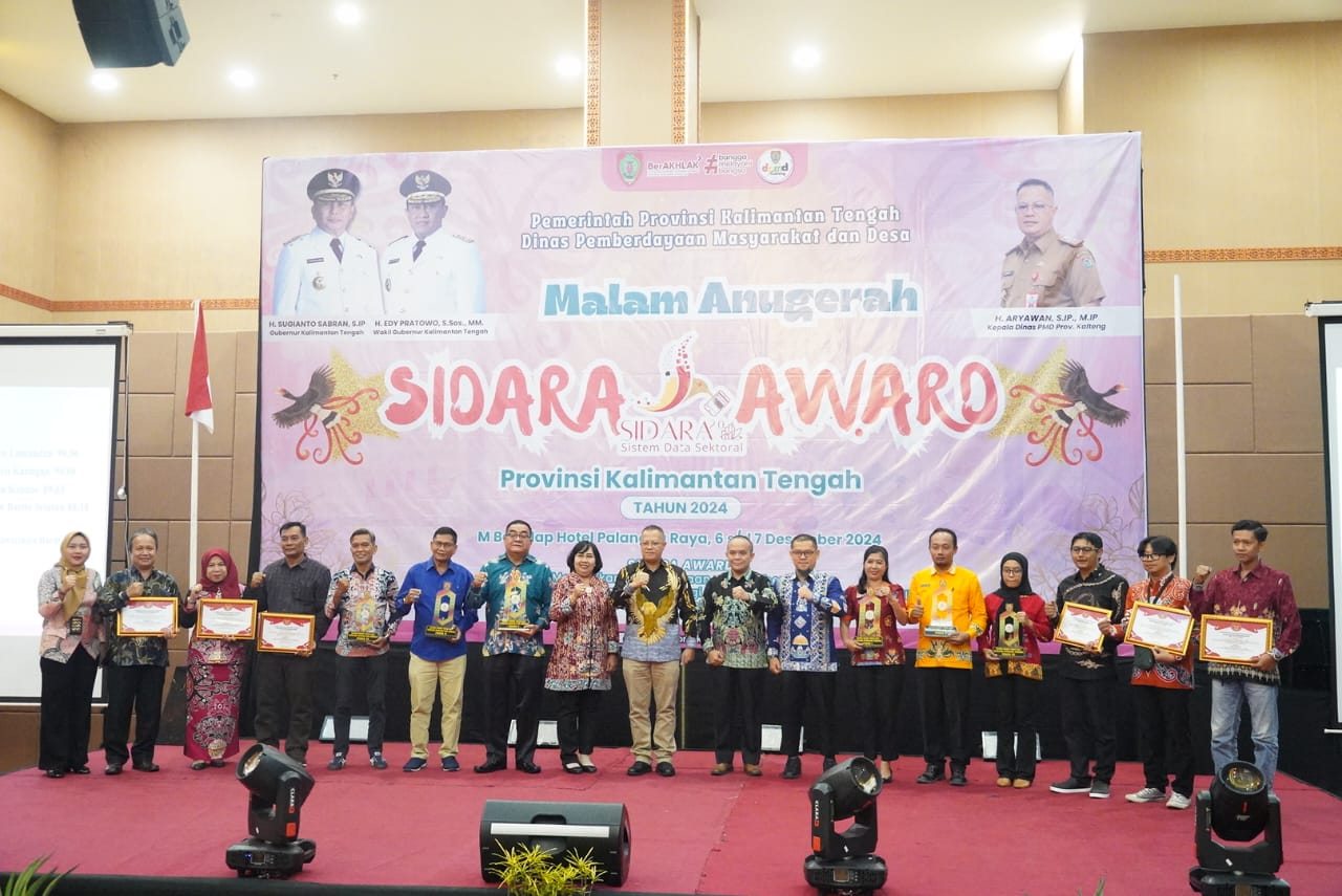 Dukung SDI Tingkat Daerah, Dinas PMD Gelar Malam Penganugerahan SIDARA Award Tahun 2024