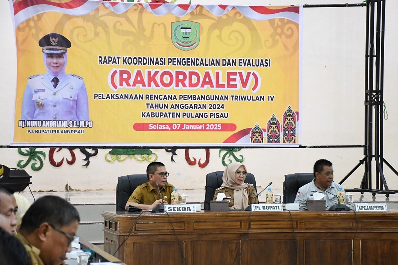 Pemkab Pulang Pisau Gelar Rakordalev Triwulan IV 2024, Realisasi Anggaran Capai 94,23%