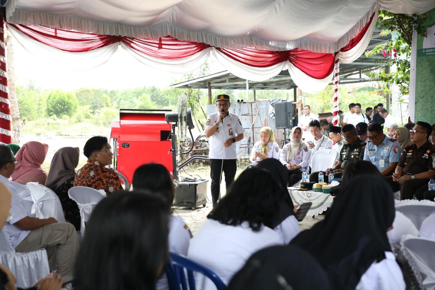 Pemprov Kalteng Tegaskan Dukungan Terhadap Ketahanan Pangan Daerah pada Gelar Panen Raya Nasional Secara Virtual