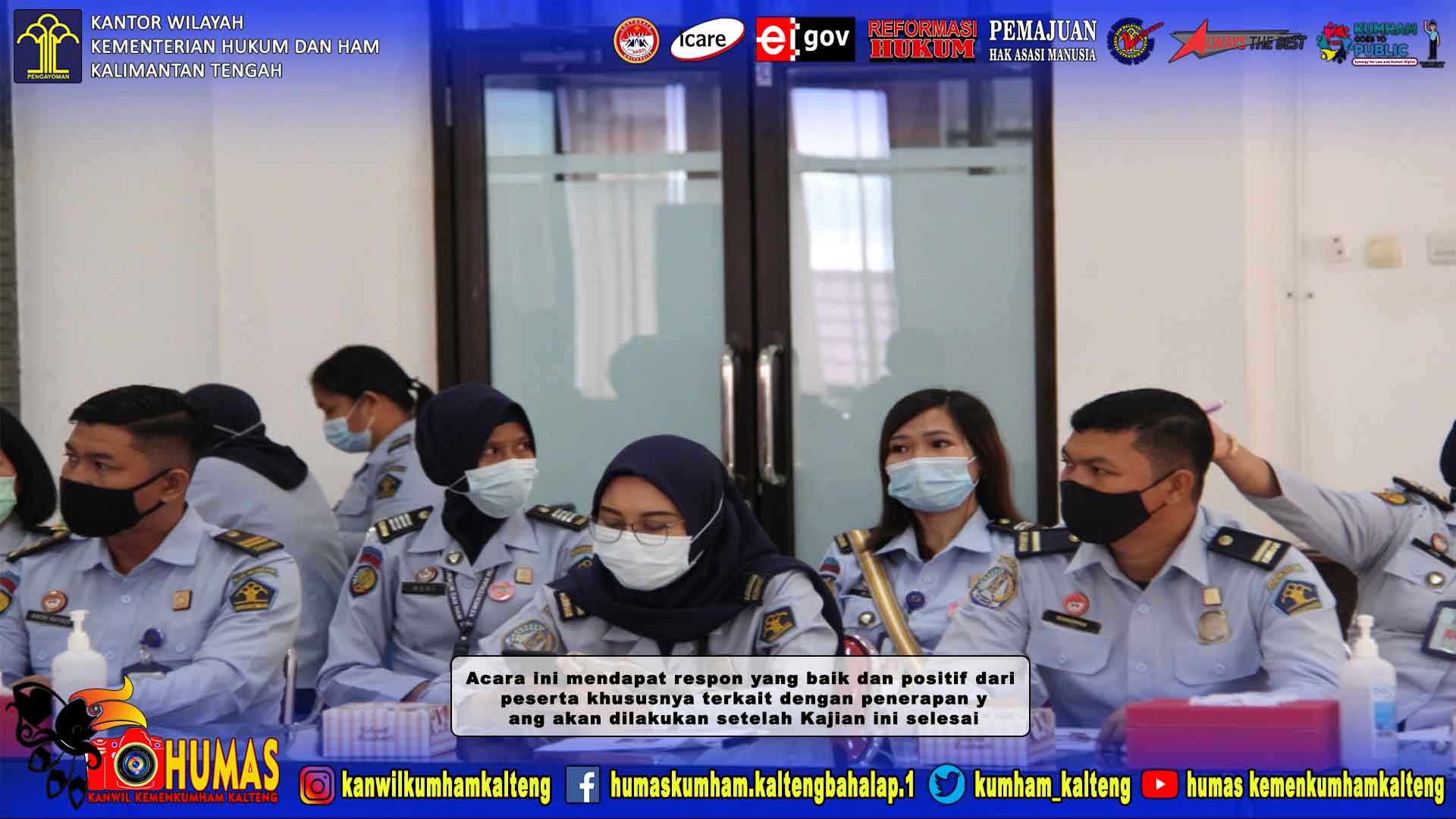 Imigrasi Palangka Raya Ikuti Rapat Presentase Proposal Kajian Ham Tentang Peningkatan Kualitas Pelayanan Publik Berbasis IPK dan IKM