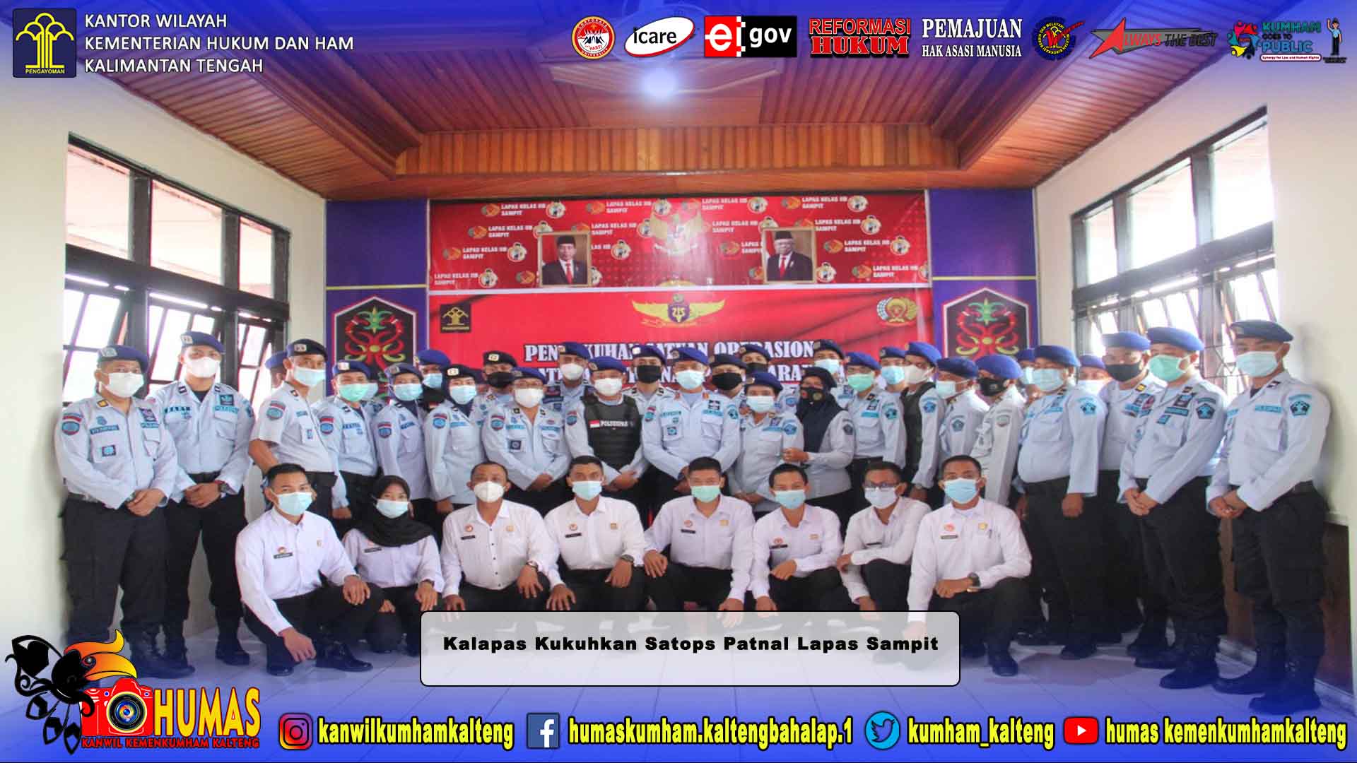 Kalapas Kukuhkan Satops Patnal Lapas Sampit