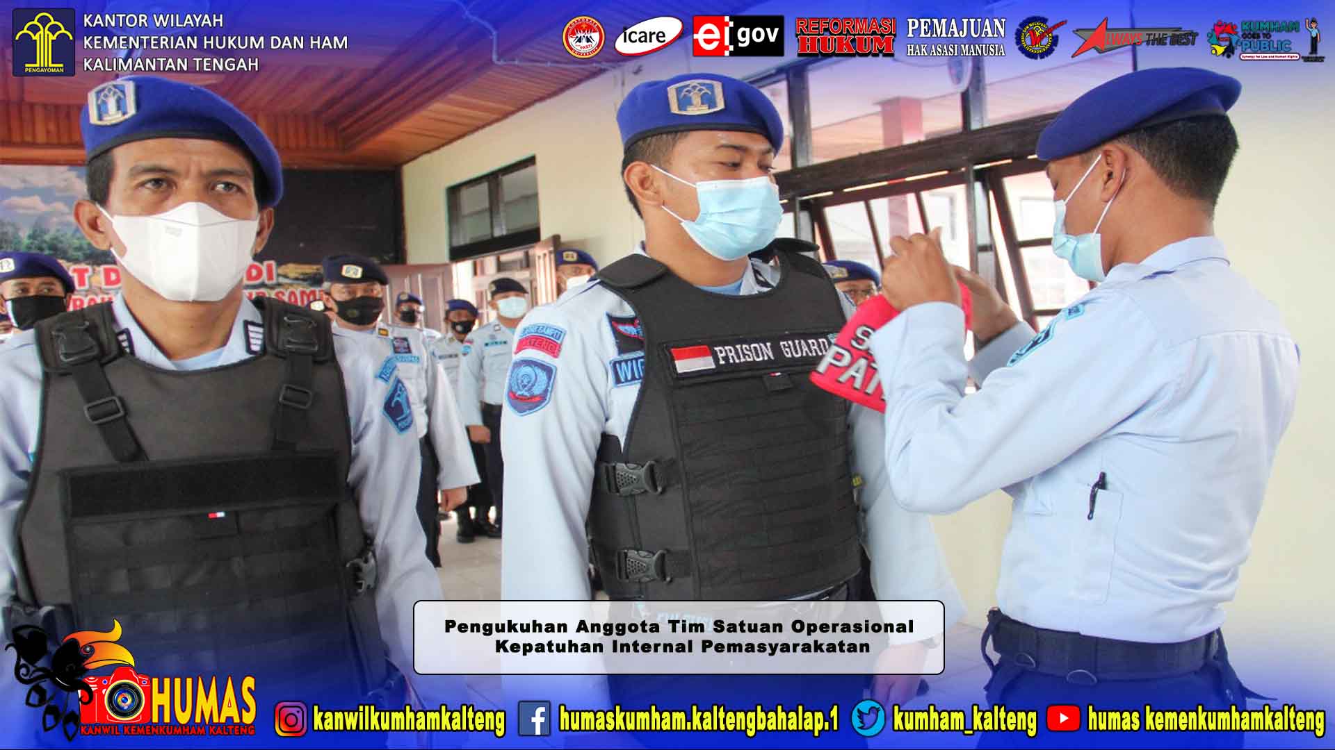 Kalapas Kukuhkan Satops Patnal Lapas Sampit