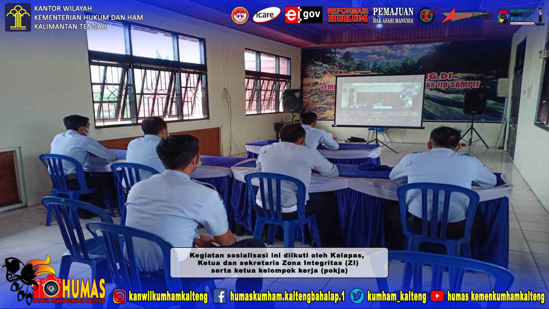 Lapas Sampit Ikuti Sosialisasi Indikator Survei IPK-IKM Secara Virtual