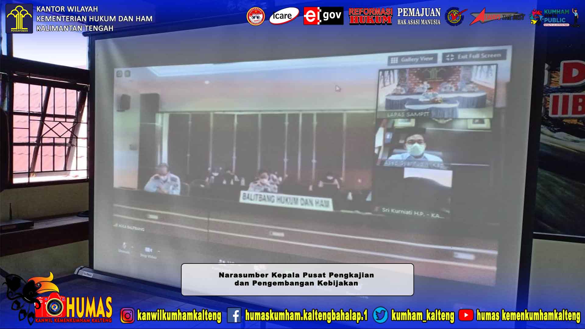 Lapas Sampit Ikuti Sosialisasi Indikator Survei IPK-IKM Secara Virtual