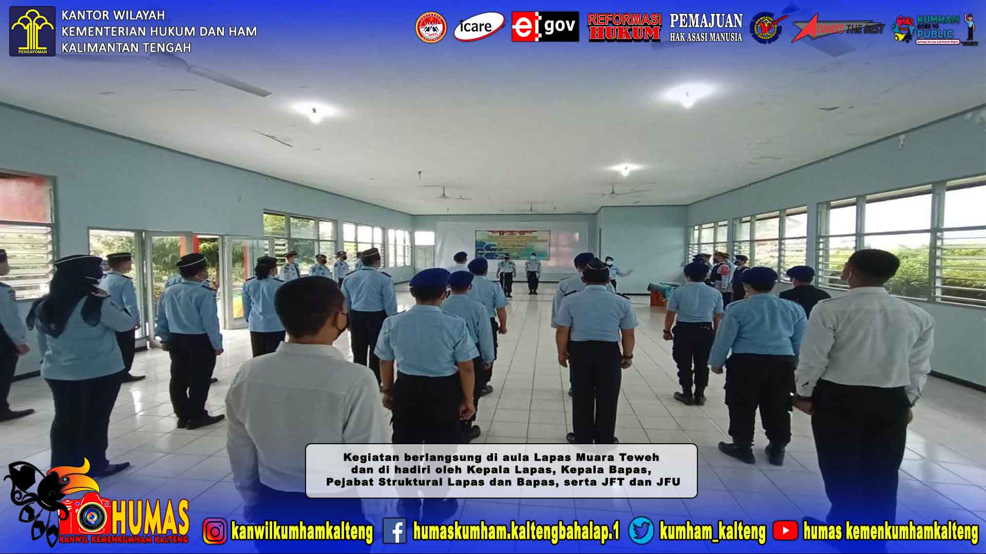 Sinergi Bapas Muara Teweh dan Lapas Muara Teweh, Kukuhkan Tim Satops Patnal