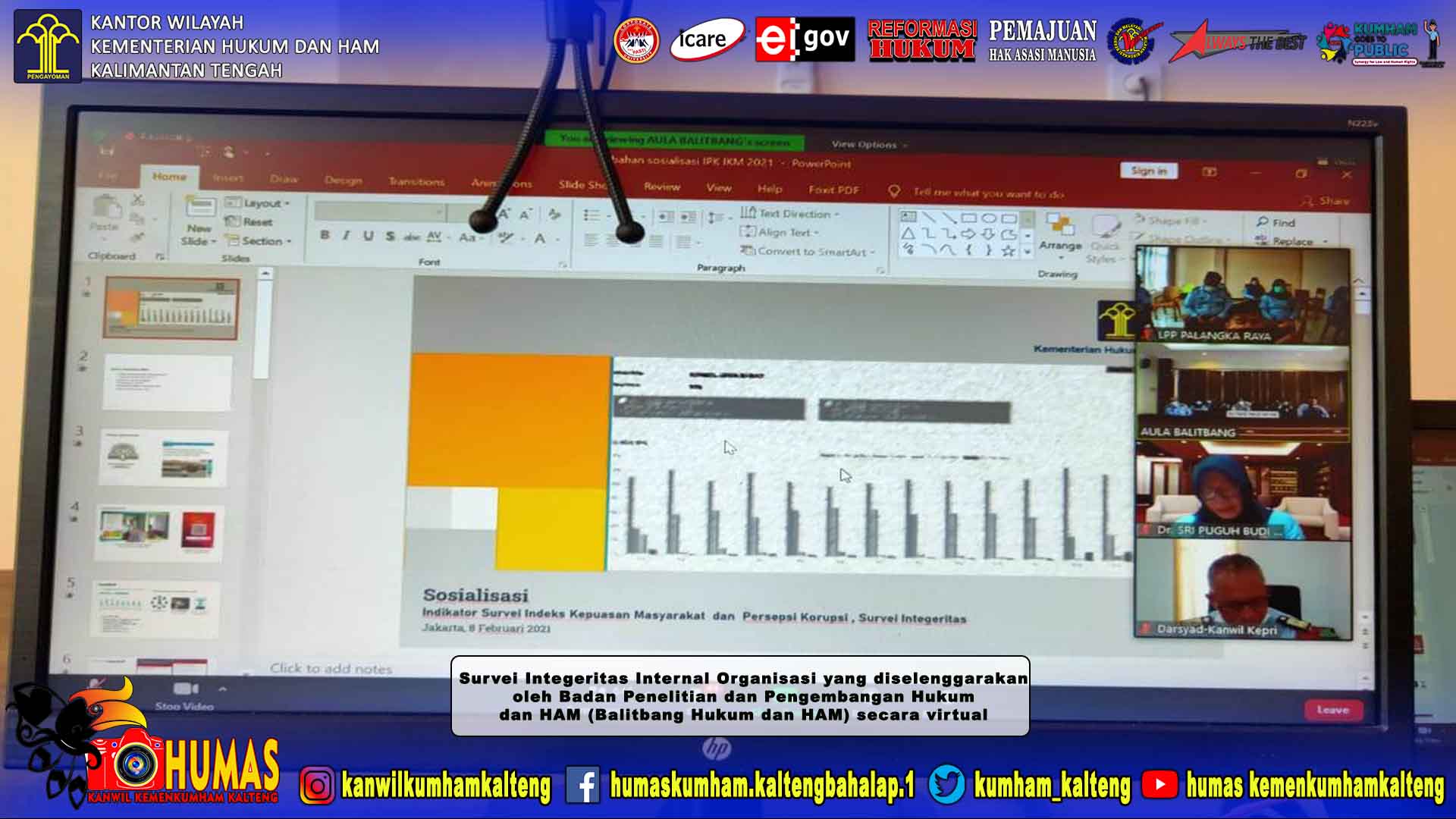 Pegawai Lapupala Ikuti Sosialisasi Indikator Survei IPK-IKM dan Survei Integritas