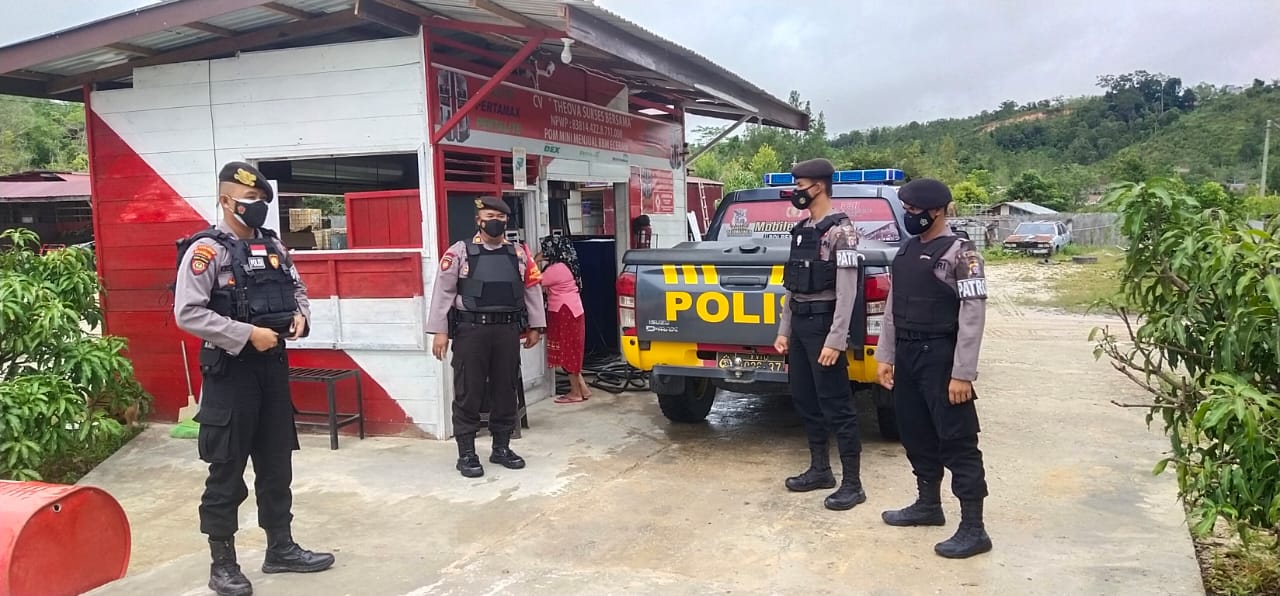 Antisipasi Kejahatan, Unit Patroli Sat Samapta Polres Gumas Rutin Patroli