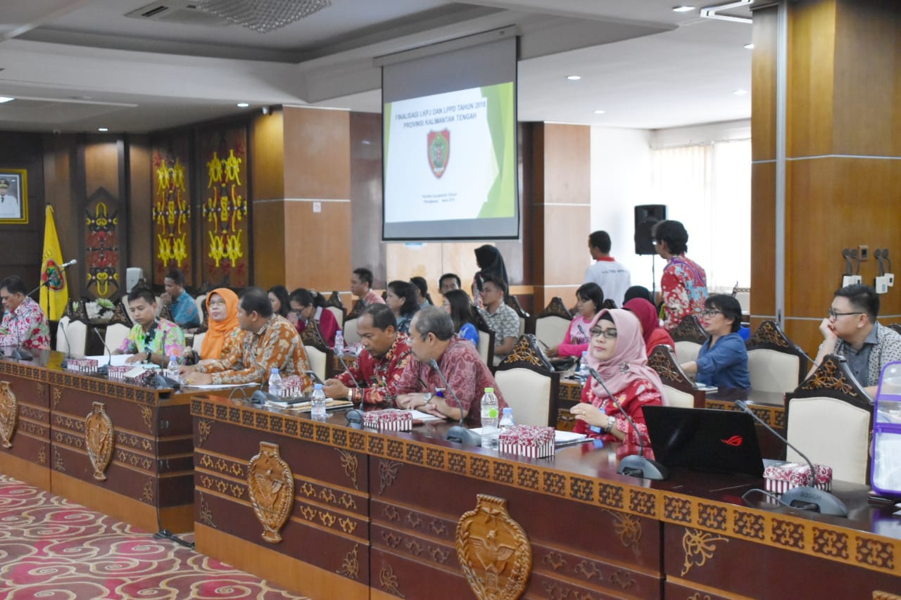 Pemprov Kalteng Gelar Finalisasi LKPJ dan LPPD Tahun 2018