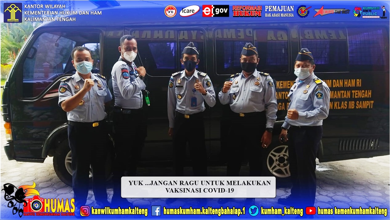 Lapas Sampit Dukung Program Vaksinasi Covid-19